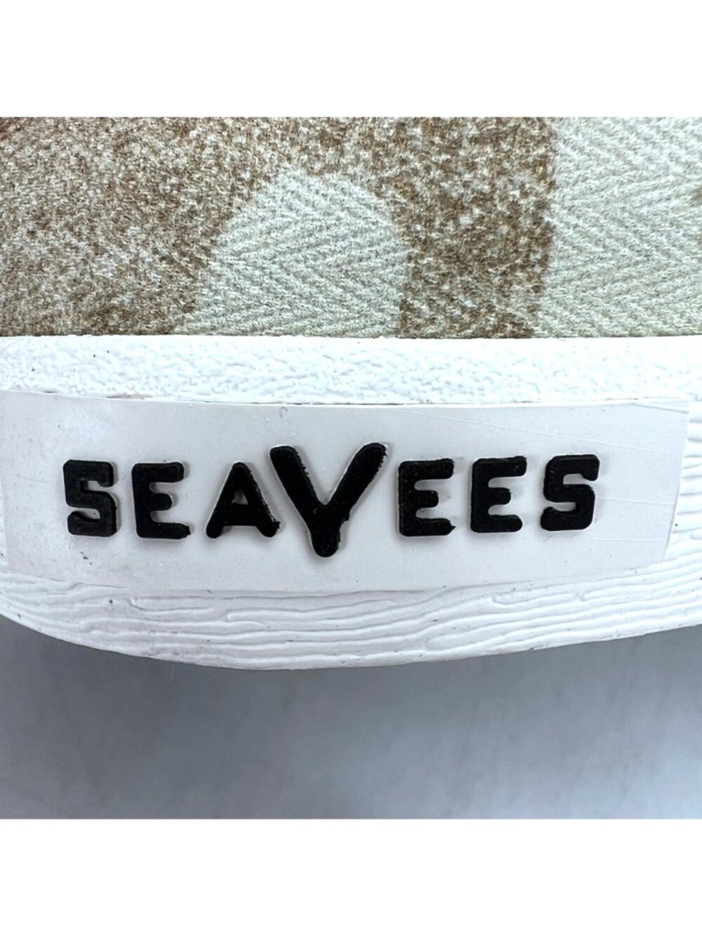 SeaVees Baja Slip-On Cream Camouflage Herringbone Twill Casual Womens Shoes US 8 - Picture 3 of 12